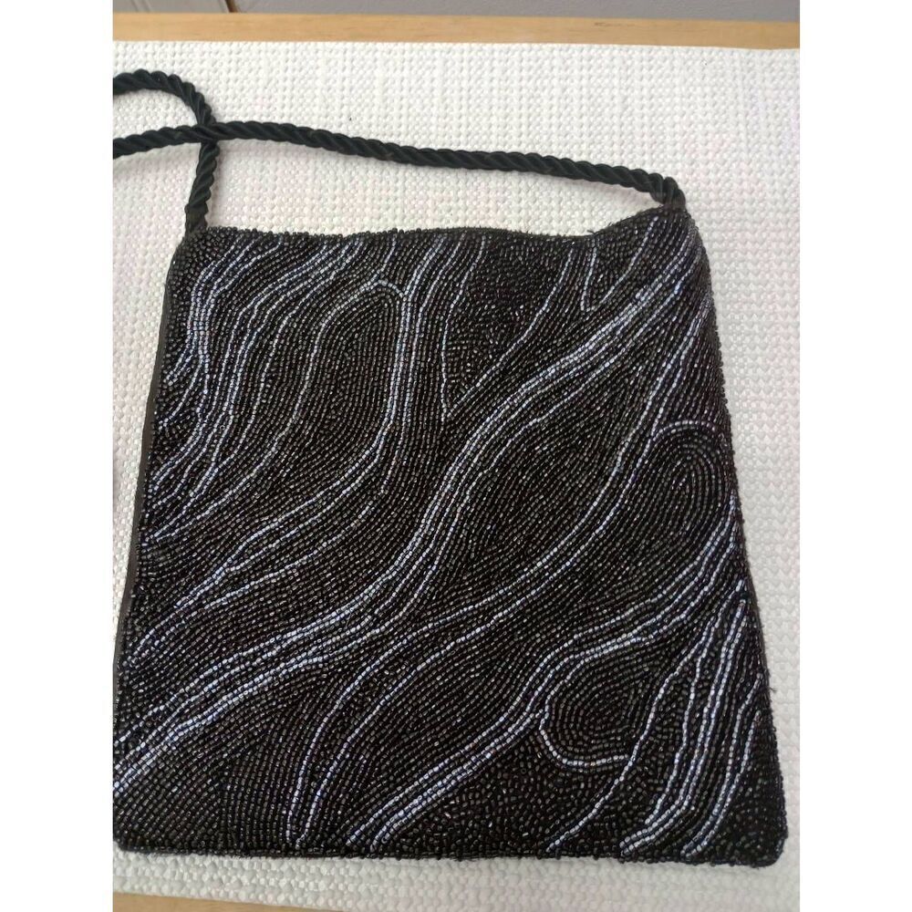 Vintage handmade beaded evening bag